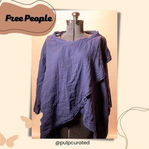 Free People shirt / Boho Shirt / Oversized shirt / Linen
